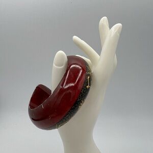 Elegant Red and Black Women's Bracelet